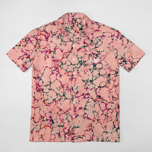 Bosse Salmon Marble Button Up Shirt