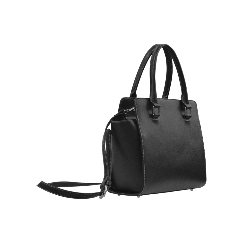 Bosse Signature Black and Gold Classic Shoulder Handbag