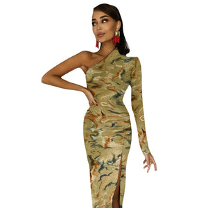 Bosse Mico Half Sleeve Slit Dress