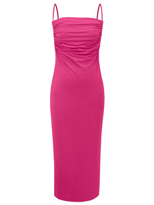 Sienna Backless Cowl Neck Sleeveless Cami Dress (4 colors)