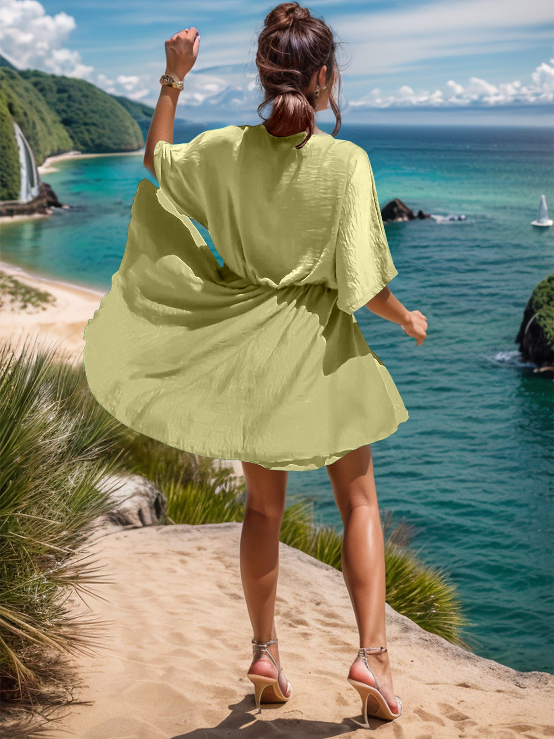 Sabrina Half Sleeve Mini Dress (5 Colors)