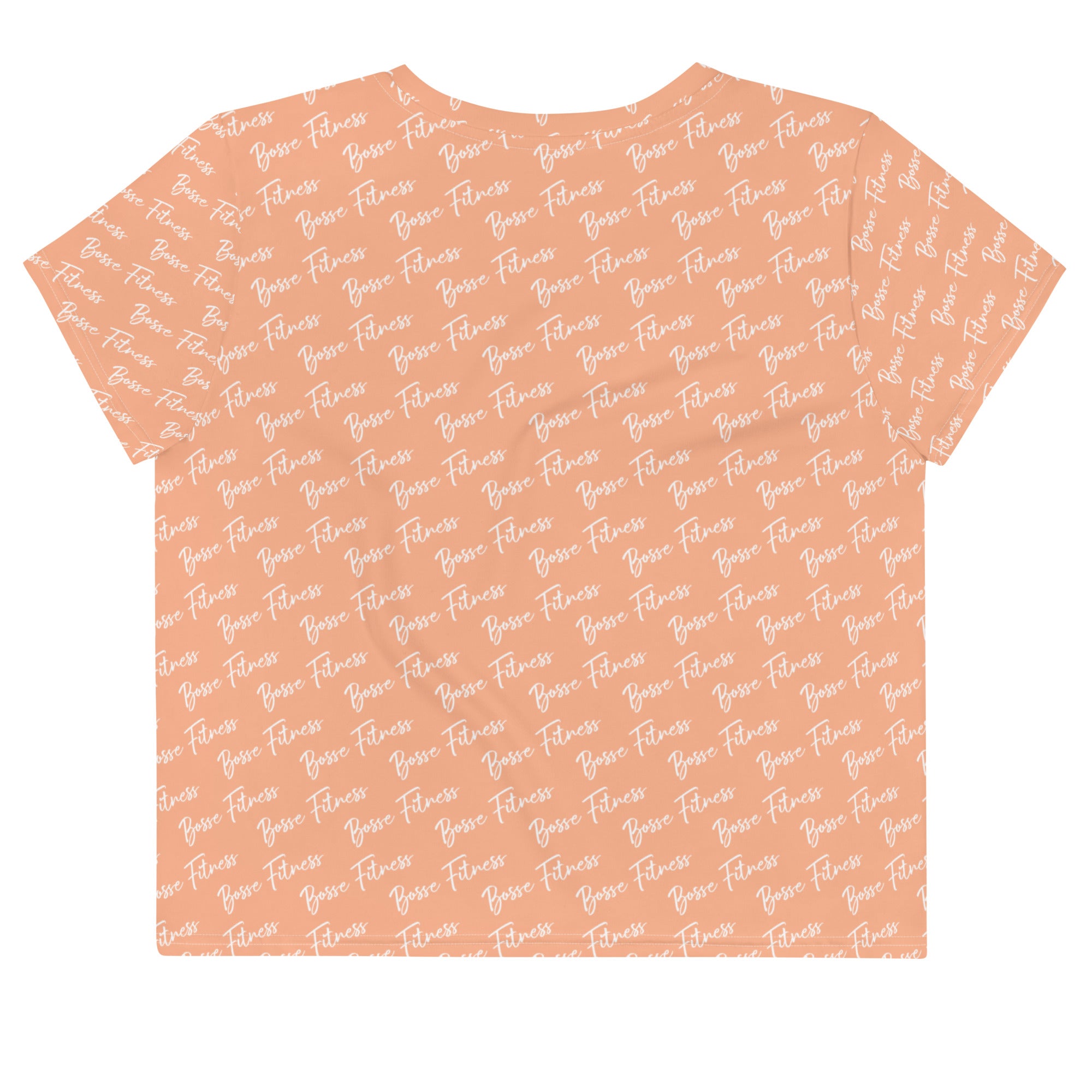Bosse Fitness Peach Crop Tee