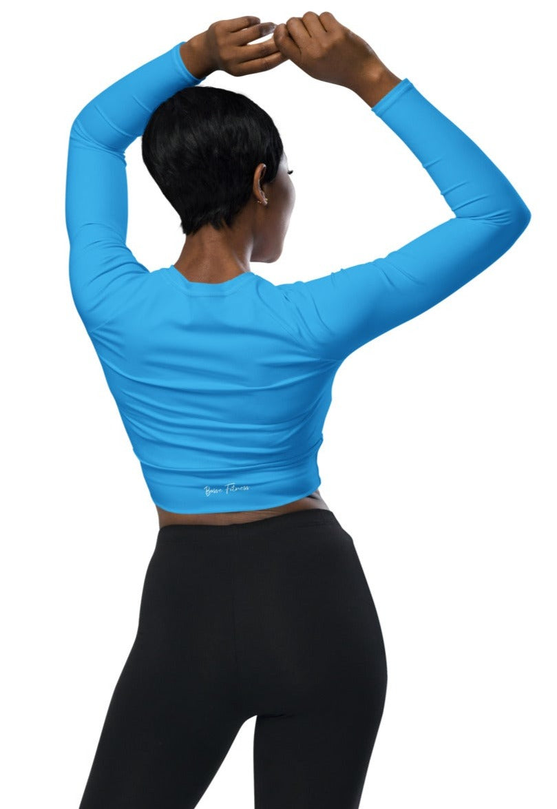 Bosse Fitness Tiffany Blue Crop Top
