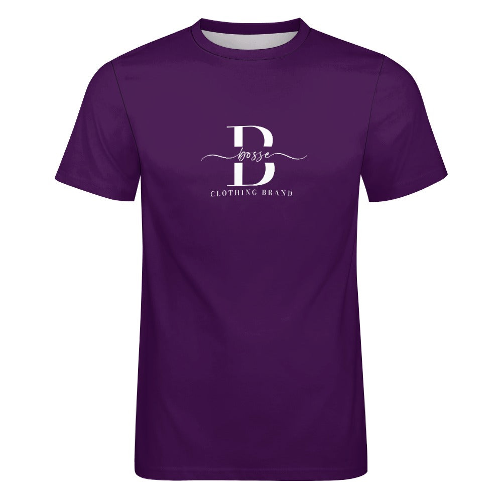 Bosse Signature Purple Men's Cotton T-shirt