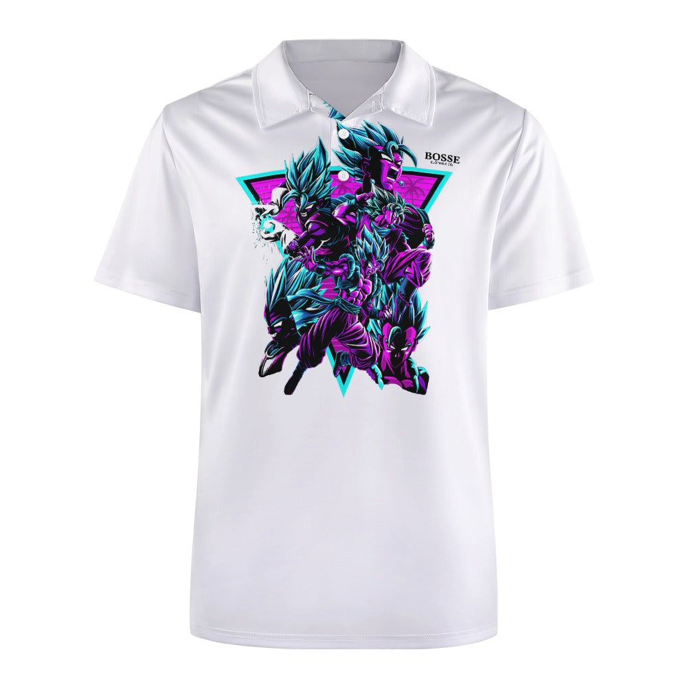Bosse Purple Saiyan European Polo Shirt