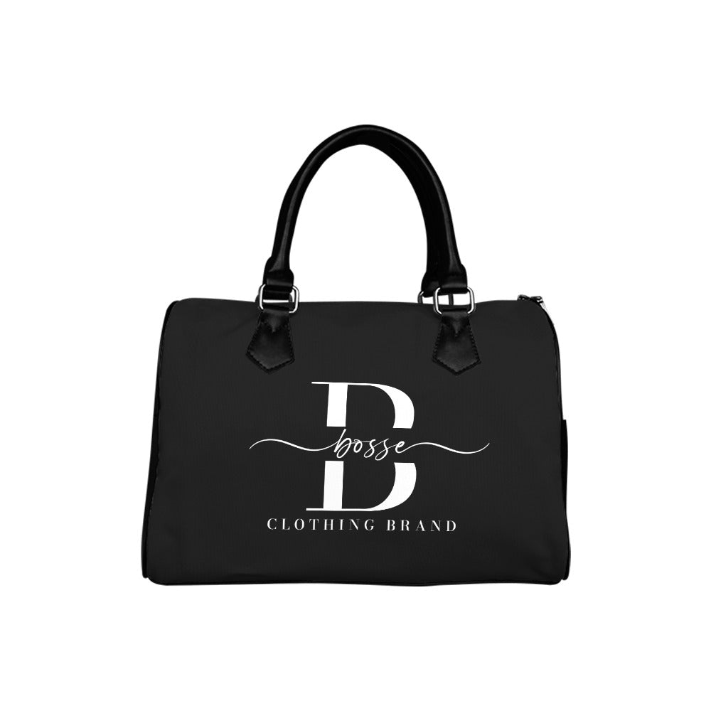 Bosse Signature Black and White Barrel Handbag