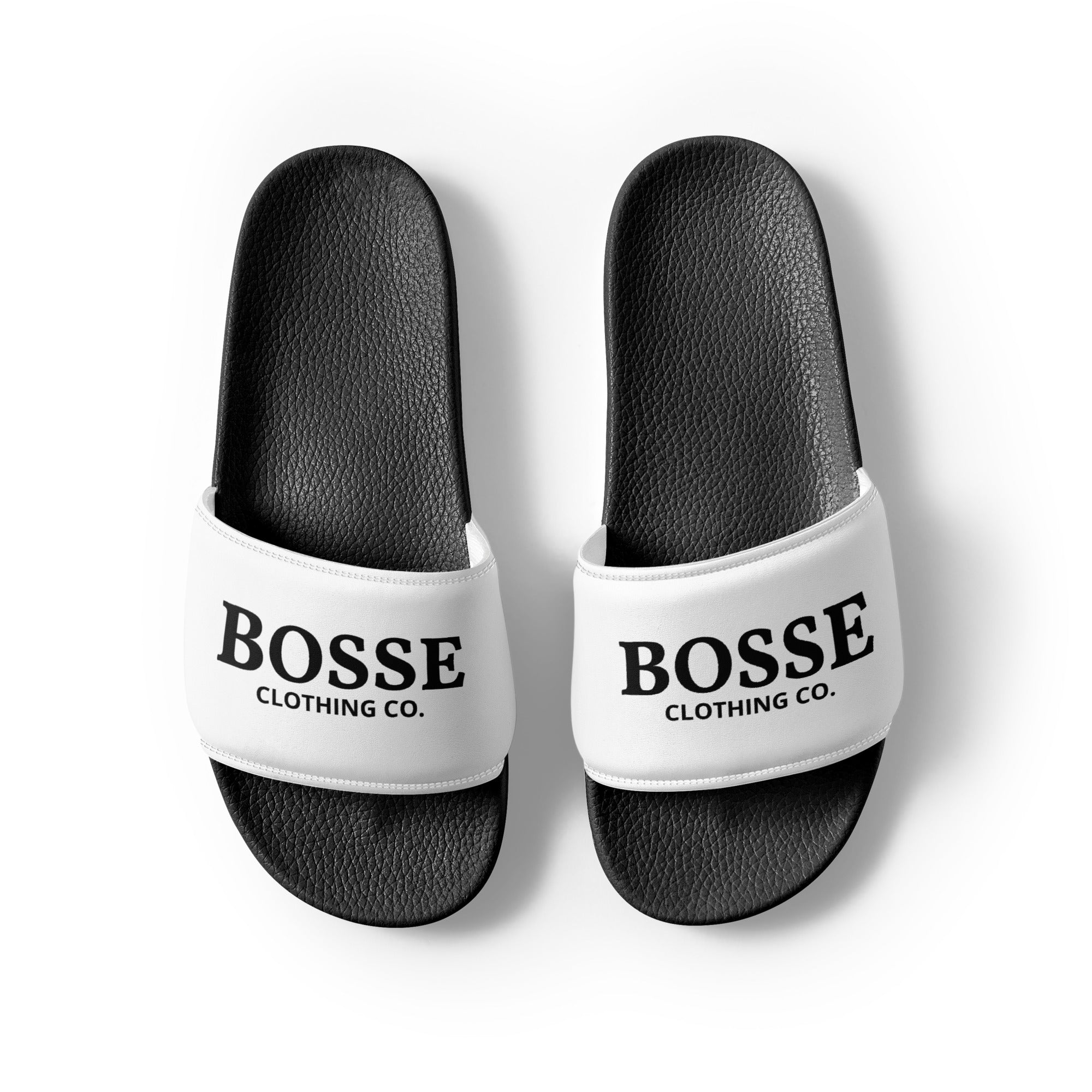 Bosse Signature Black and White Women's Slides