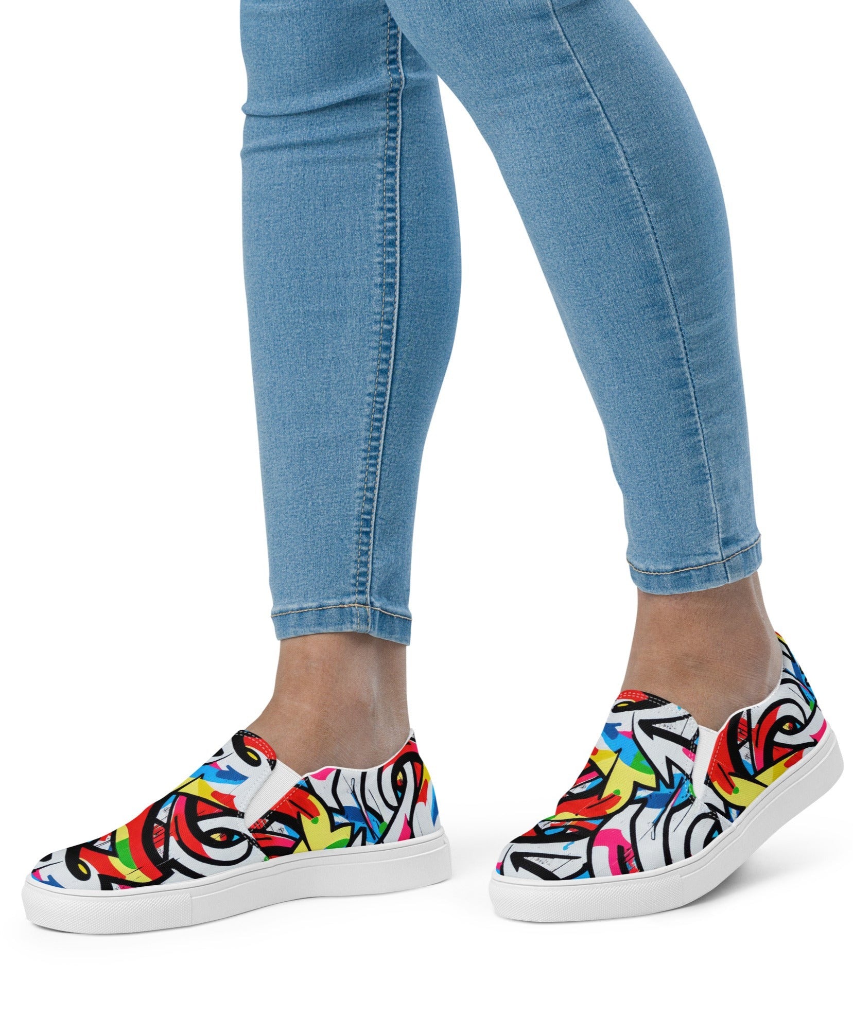 Bosse Graffiti Women’s slip-on Canvas Shoes
